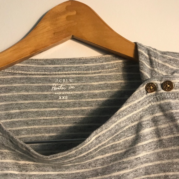 ⚓J. CREW STRIPED BOATNECK PAINTERS T-SHIRT ⚓ - Picture 2 of 2